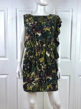 AMY GEE patterned summer dress large LIKE NEW!!